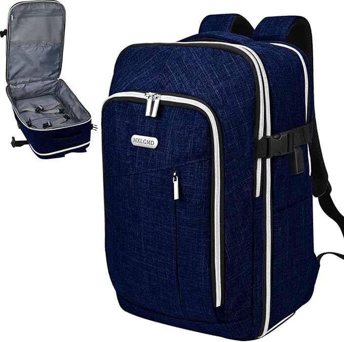 Personal Item Travel Carry On Luggage Backpack for Women Men Flight Approved Casual Weekender Laptop Bag for College Business Outdoors Hiking Water Resistant Lightweight Daypack with USB Charging Port