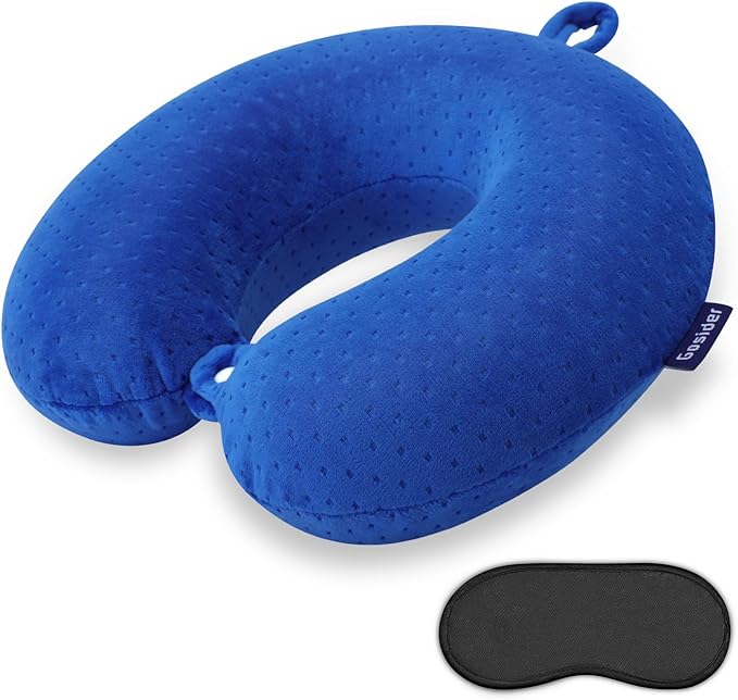 Neck Pillow for Travel Pillow Memory Foam U Shape Comfortable Travel Neck Pillow Head Neck Support Airplane Pillow for Traveling, Car, Home, Office, Travel Neck Flight Pillow