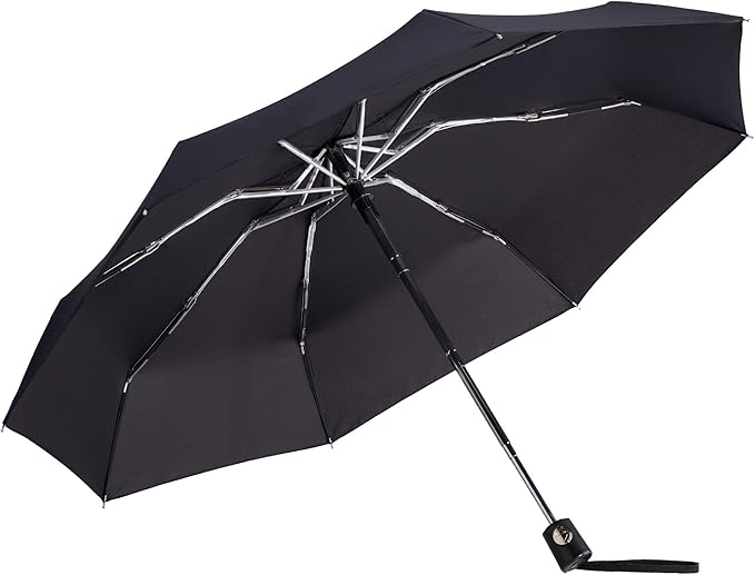 Goothdurs Automatic Mini Travel Windproof Umbrella Compact Auto Open/Close Small Lightweight Folding Rain Umbrellas for Women Men