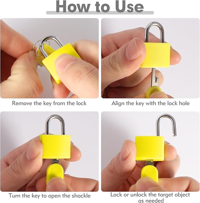 8Pcs 22mm Mini Suitcase Locks, Multicolor Metal Padlock with Key, Plastic-Covered Luggage Locks for Suitcase, Boxes, Backpack, Locker, Laptop Bag