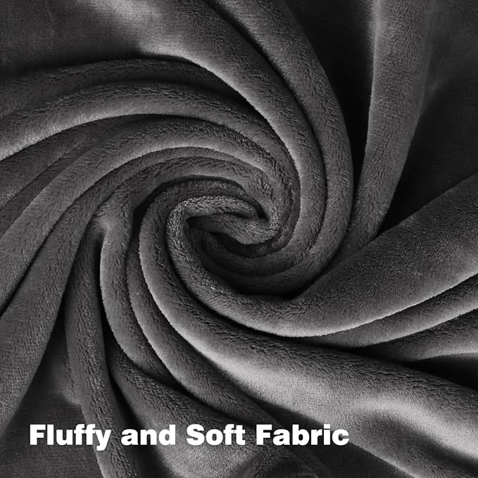 Onarway Dog Blanket Washable for Puppy: 4 Packs Dog Blankets 40”x28” - Fluffy Soft Small Throw for Cat Puppy Kitten Dogs - Fleece Pet Blankets for Bed Sofa Car and Indoor - Light Grey