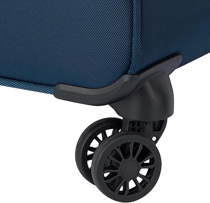DELSEY PARIS Sky Max 2.0 Softside Expandable Luggage with Spinner Wheels, Blue, 2-Piece Set (21/Duffle)
