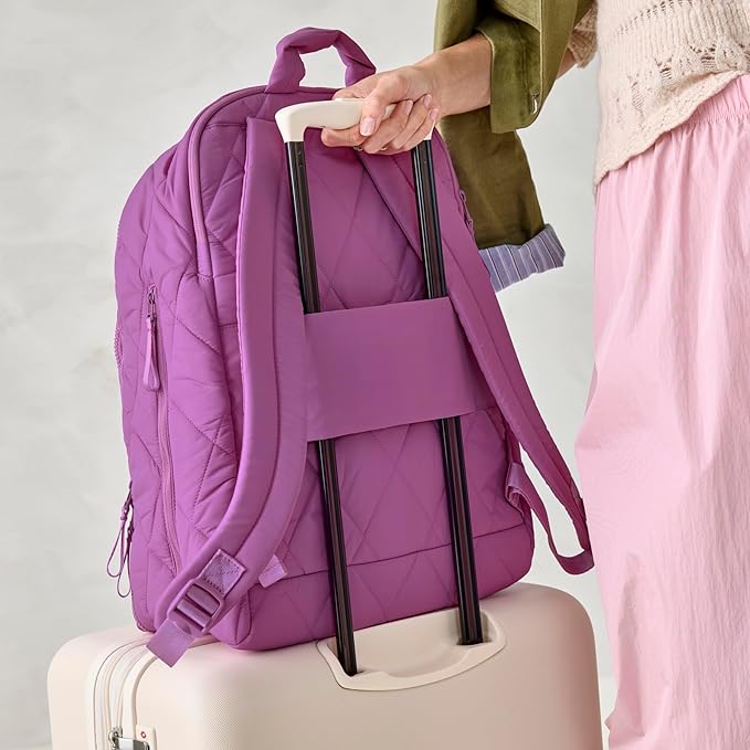 Vera Bradley Women's Featherweight Westover Hybrid Backpack, Iris Orchid, One Size