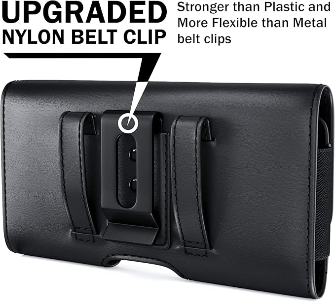 Galaxy S20, S21, S22 Cell Phone Belt Holster Case with Credit Card Holder