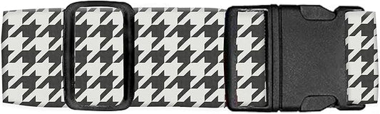 Luggage Straps for Suitcases Travel Belt Accessories, Cute Suitcase Strap, Adjustable Luggage Belt Strap, Heavy Duty with Quick-Release Buckle Luggage Strap Classic Houndstooth