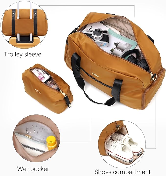 LONG VACATION Carry On Luggage Set 3 Piece, 20 Inch ABS+PC Hardshell Carry on Suitcase with Spinner Wheels TSA Lock & YKK Zipper