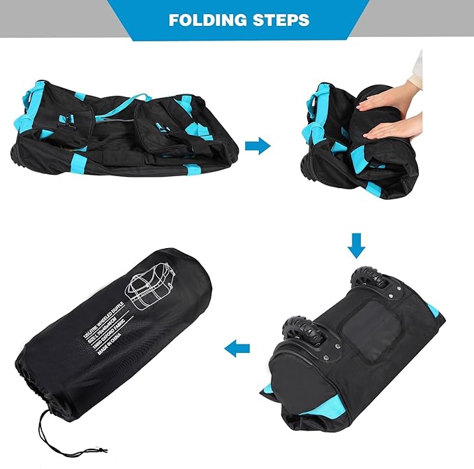 REDCAMP 85L/120L/140L Foldable Duffle Bag with Wheels, Large Travel Duffel Bag
