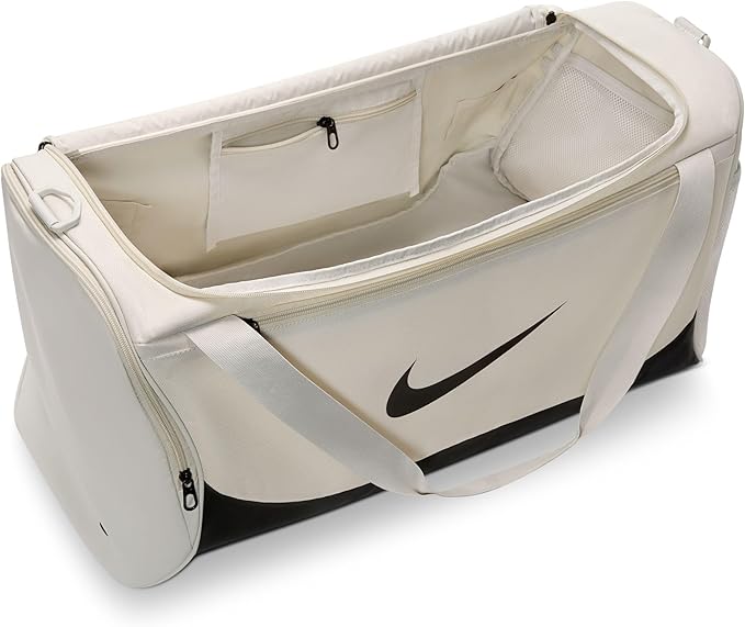 Nike Brasilia Duffel (Medium), Light Bone/Black/Black, MISC