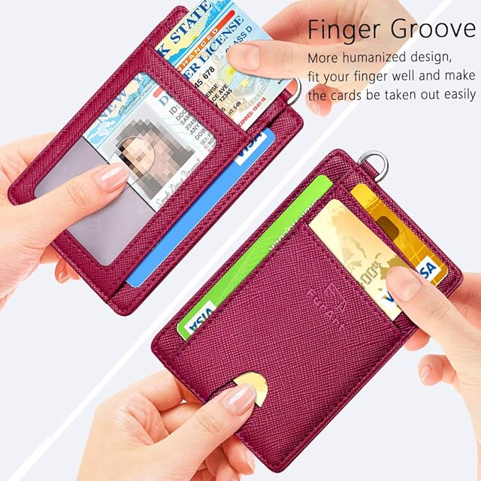 FurArt Slim Minimalist Wallet, Front Pocket Wallets, RFID Blocking, Credit Card Holder for Men