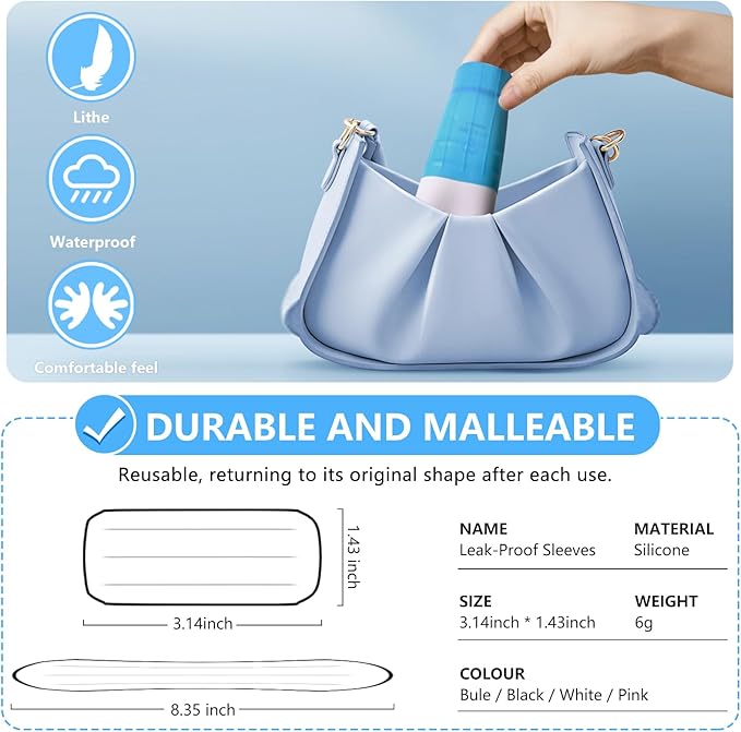 16 Pack Silicone Bottle Covers,Elastic Sleeves for Leak Proofing,Travels Essentials for Women Men,Reusable Accessories Luggage for Travel Size Toiletries,Cruise Ship Essentials, Travel Must Haves