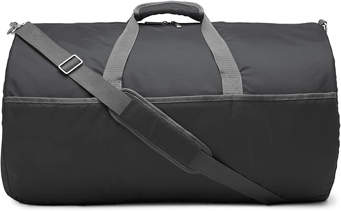 Amazon Essentials Lightweight Duffel Bag, 25 Inches, Black (Previously Amazon Basics)