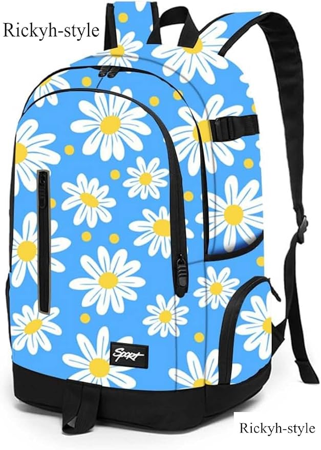 rickyh style School Backpack Travel Bag for Men & Women Lightweight College Back Pack with Laptop Compartmen