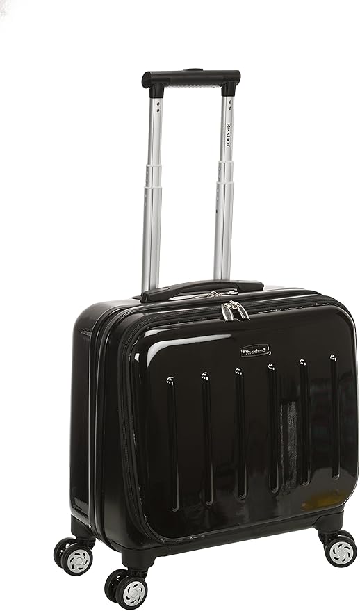 Rockland Revolution Hardside Rolling Computer Case, Black, Carry-On 17-Inch
