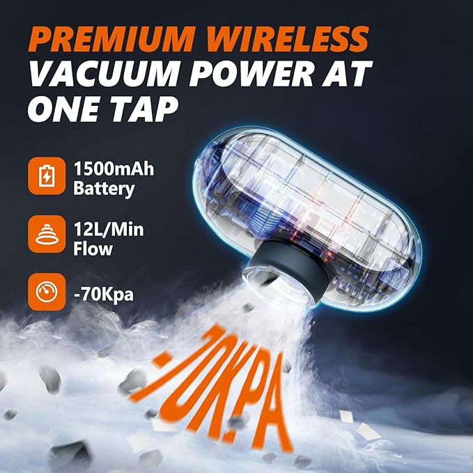 Travel Vacuum Bags with Wireless Pump, 15 Pack Vacuum Storage Bags with Powerful -70KPa Suction, for Maximum Compression in Luggage, Travel and Home Use for Clothes and Blankets.