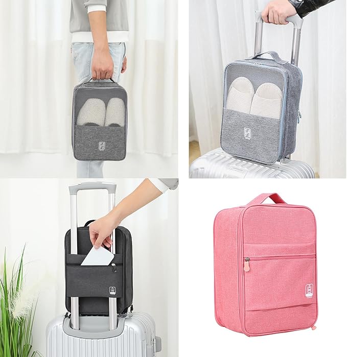 Shoe Bags - Portable Waterproof Organizer, Holds 3-4 Pairs, Travel Essentials