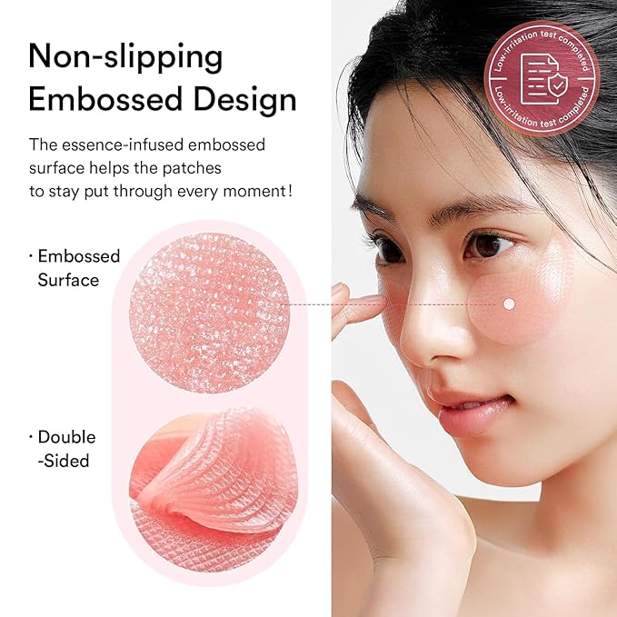 Abib PDRN Retinal Eye Patches for Rejuvenating & Puffy Eyes with Glow Jelly, Niacinamide, 60 Count, Korean Skin Care