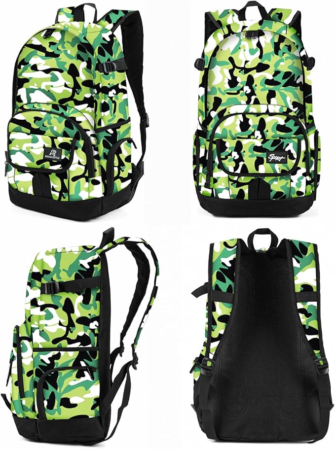 rickyh style School Backpack Travel Bag for Men & Women Lightweight College Back Pack with Laptop Compartmen