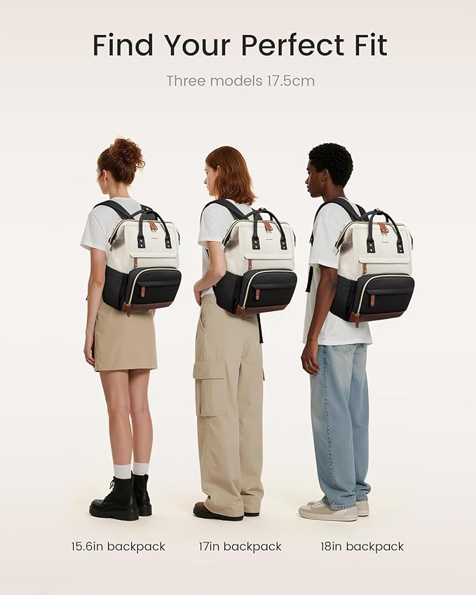 LOVEVOOK Laptop Backpack for Women, 17 Inch Work Business Backpacks Purse With Large Capacity