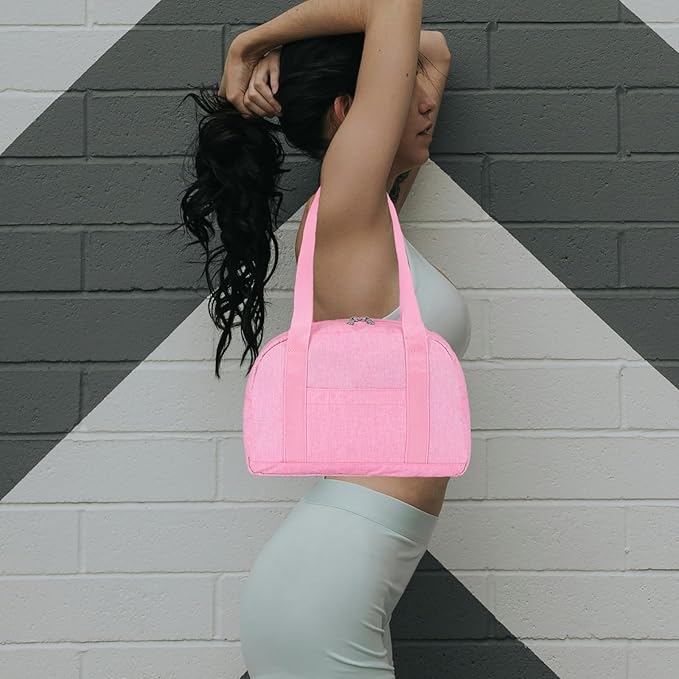 Mini Gym Bag for Women Girls, 12 inch Small Gym Tote, Lightweight Small Carry On Duffle Bag for Travel Sports