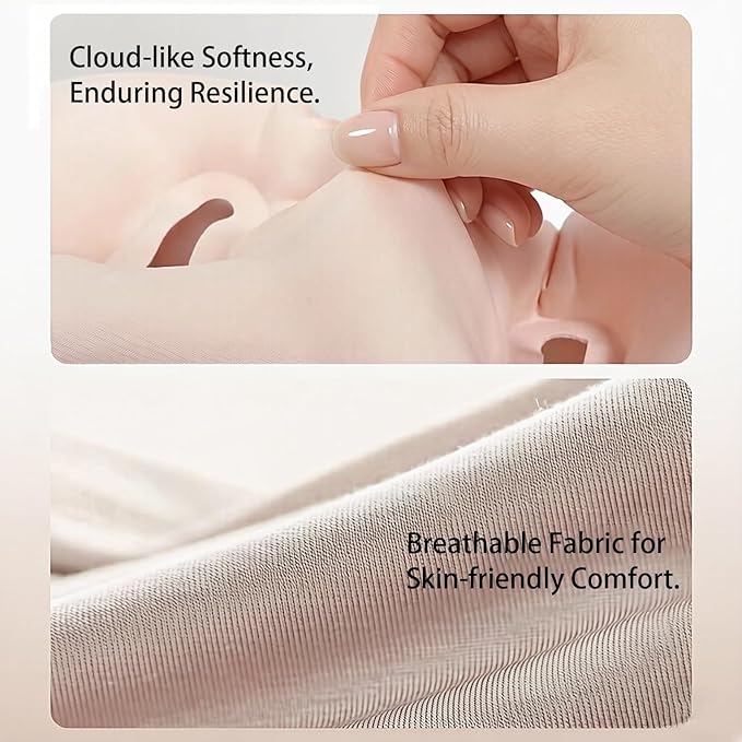 SUFU Ultra-Light Travel Neck Pillow - 68g Lighter Than Phone, 360° Neck Support, Adjustable Softness, 2-in-1 Inflation & Storage, Ideal for Airplane/Business Travel,Pink