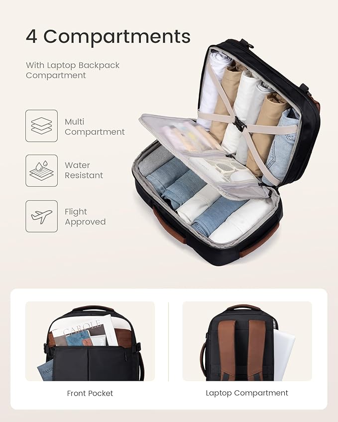 LOVEVOOK Camera Bag Backpack for Photographers, Professional DSLR, SLR & Mirrorless Camera Case, Carry On Personal Item Bags for Women Men, TSA 40L Travel Essentials Compatible with Canon/Nikon/Sony
