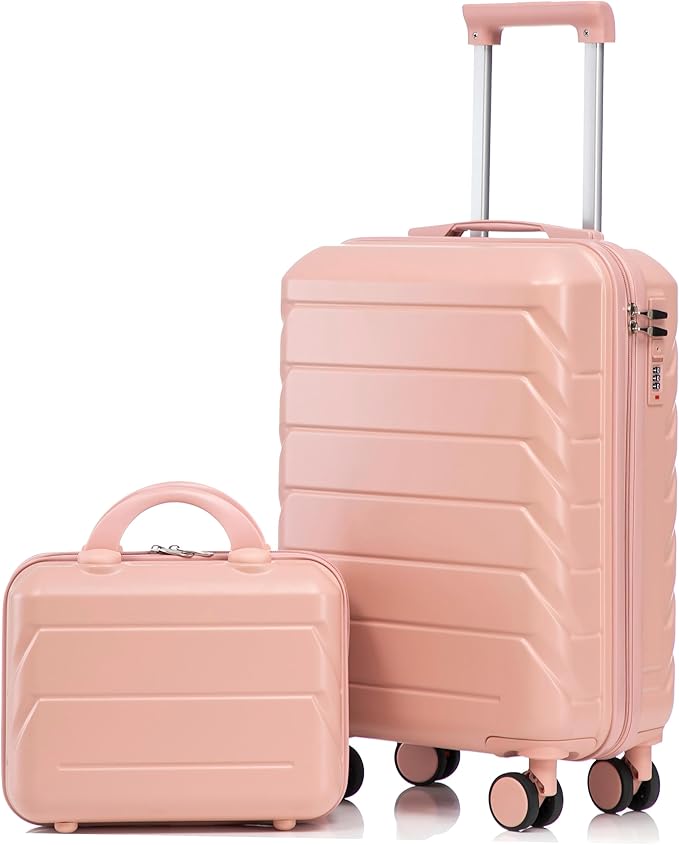 Hardshell Luggage, Lightweight Durable ABS Suitcase, 20/14 Inch Luggage