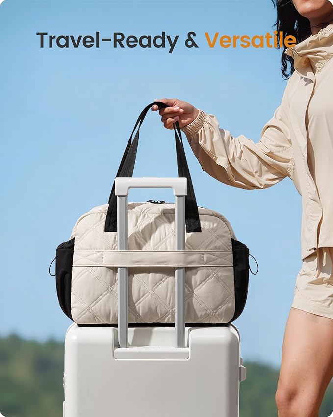 LOVEVOOK Gym Bag for Women, Lightweight Travel Duffle Bag with Wet Pocket, Personal Item Carry On Weekender Overnight Bags for Woman Gym, Yoga, Hospital, Weekend Trips