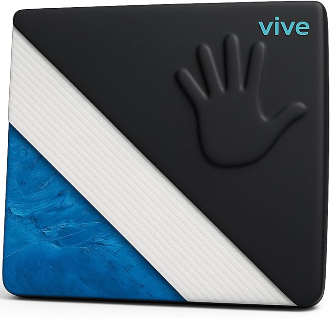Vive Wheelchair Cushion - Gel Seat Pad for Coccyx, Orthopedic Back Support, Sciatica & Tailbone Pain Relief - Waterproof Cover + 4 Layer Foam Support & Comfort for Pressure Sore & Ulcers