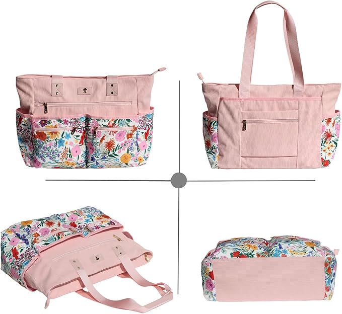 Weekender Bag Carry On Bag Overnight Tote Travel Duffle with 13 Pockets for Travel,Work，Gym,Beach,Teacher,Nurse