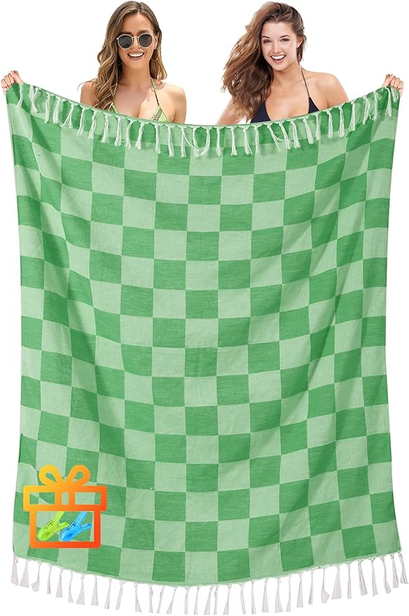Antfuny Giant Beach Towel Blanket Autumn Outing Stuff for Women & Men Road Trip Camping Gear Ship Cruise Gear Must Haves Large L Teal Plain Pattern Airplane Accessories Travel Gadgets Yard Mat