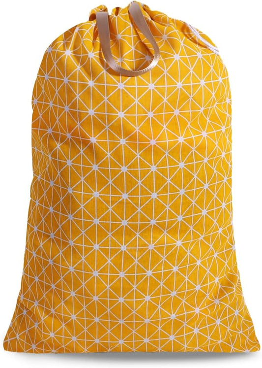 Extra Large Laundry Bag with Drawstring and Handle, Heavy Duty Travel Dirty Clothes Bag for Laundromat and Household, Durable Rip-Stop Laundry Hamper Liner, 22 Patterns(28 x 40 Inch) by SANFERGE