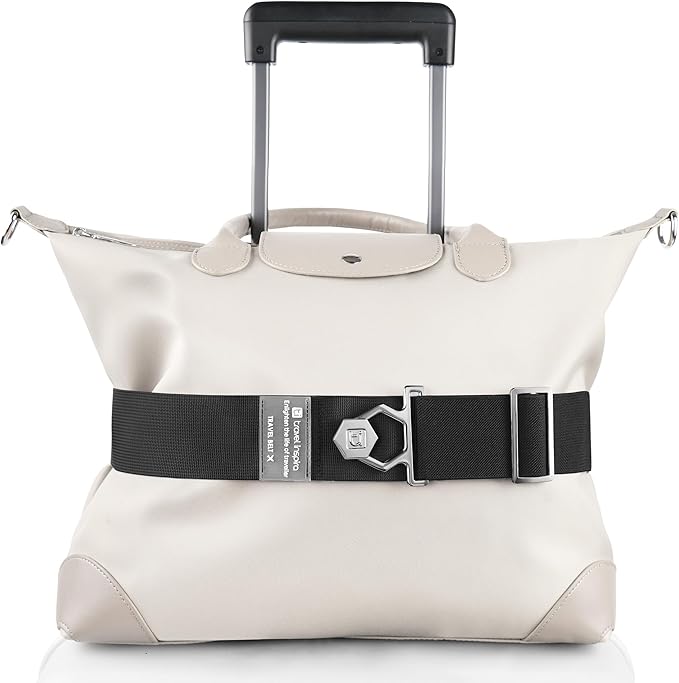 Travel Inspira Travel Belt for Luggage - Stylish & Easy-to-Use Elastic Strap for Suitcases & Carry-On Bags, Adjustable for Secure Travel