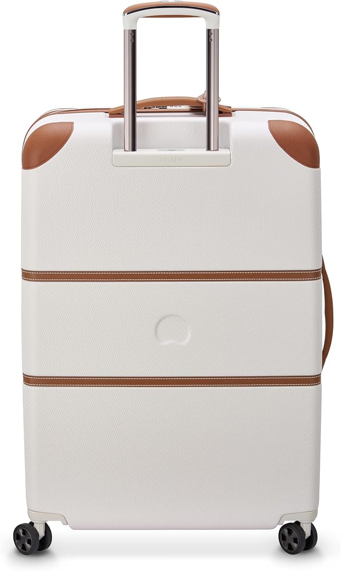 DELSEY PARIS Chatelet Air 2.0 Hardside Luggage with Spinner Wheels, Angora, Checked-Large 28 Inch