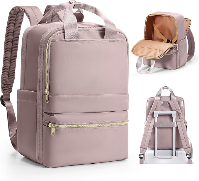 wepadre Carry On Backpack For Women Men Flight Approved Waterproof Travel Backpack With Laptop Compartment Personal Item Bag For Airlines Anti Theft Gym Backpack Casual Daypack Backpacks