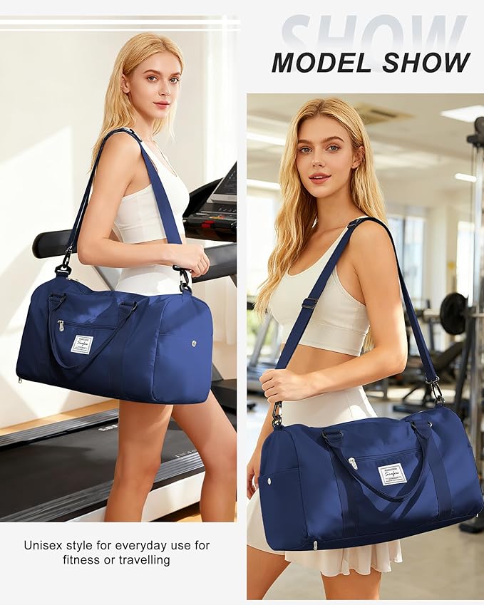 Gym Bag Womens,Travel Duffel Carry on Bag Sport Tote Bag Weekend Overnight Bag