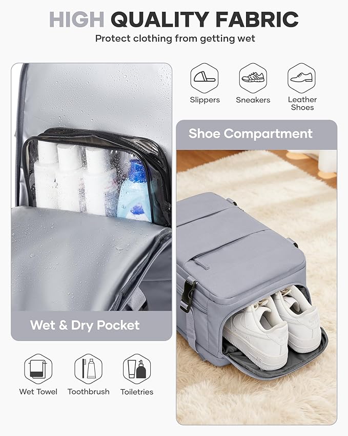 coofay Vacuum Backpack Travel with Pump Vacpack Travel Backpack with Vacuum System Mochila de Viaje Compresion al Vacio Easyvacpack Airbag Backpacks for Traveling Carry on Luggage