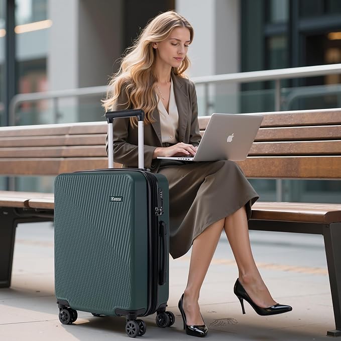 Expandable Carry on Luggage Sets,Suitcases with Detachable Wheels Hardshell 22x14x9 Airline Approved,Lightweight Luggage Set with TSA Lock,Carry on Suitcase