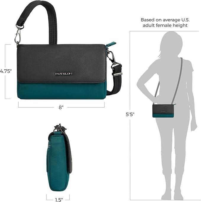 Travelon Anti-Theft Addison Convertible Crossbody/Belt Bag