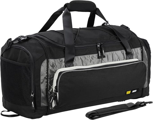 MIER Large Gym Bag for Men Sports Duffle Bag with Shoe Compartment 60L Lightweight Duffel Bags for Workout Fitness Travel