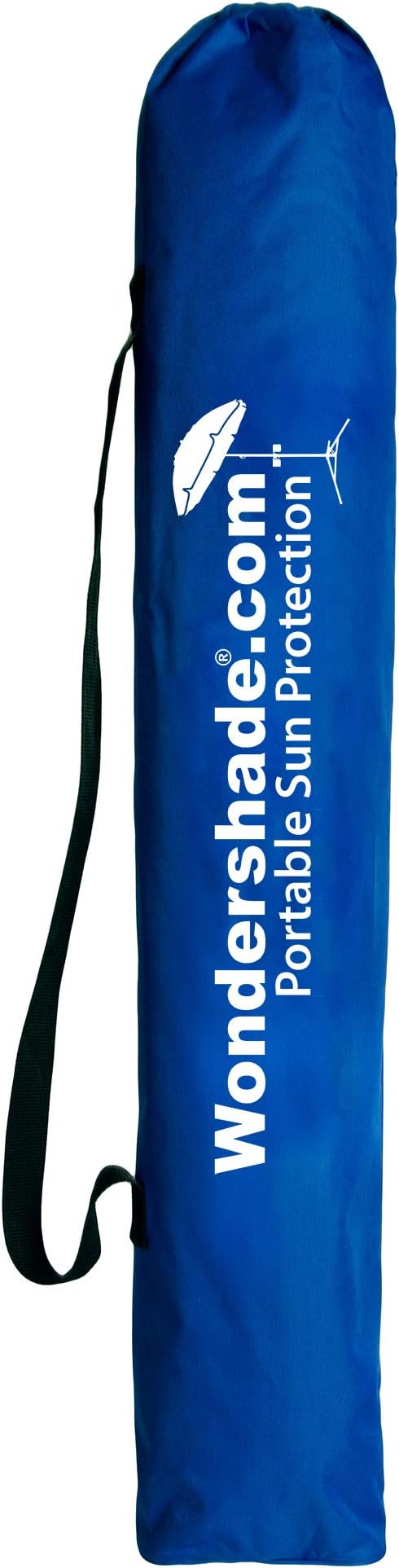 Wondershade Ultimate Portable Sun Shade Umbrella – Lightweight Adjustable Outdoor Patio & Beach Umbrella with Tripod Base (Blue)