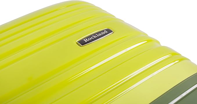 Rockland Melbourne Hardside Expandable Spinner Wheel Luggage, Two Tone Green, 2-Piece Set (20/28) (F225-2TONEGREEN)
