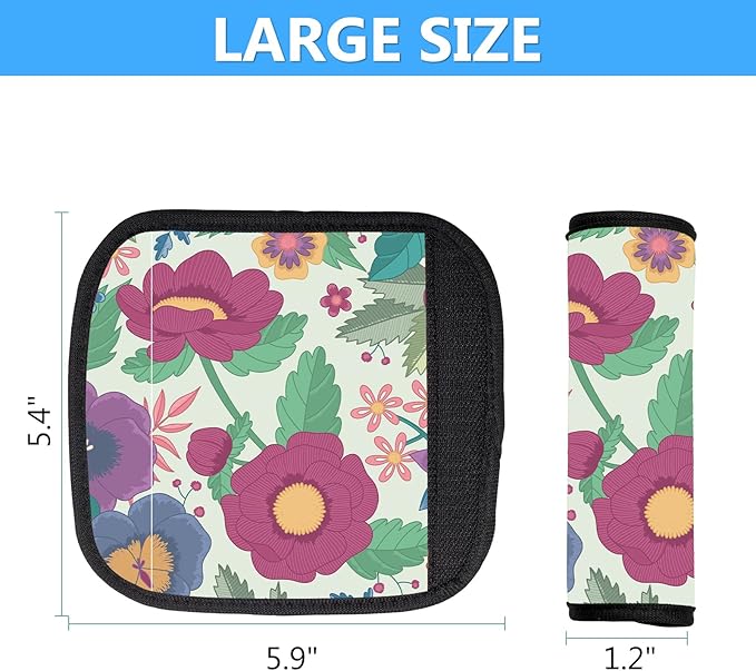 Luggage Handle Wrap 3Pcs Suitcase Identifier - Bogg Bag Strap Wrap Cover, Easy Identification Bright Neoprene Marker Sleeve Grips Comfort Travel Accessories for Airport (Y13)