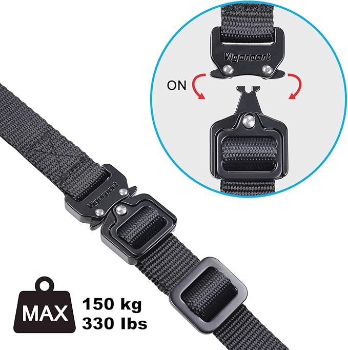 Vigorport Luggage Straps, Metal Luggage Connector Straps for Suitcases Add A Bag and Connect Your 2 Suitcases Together Adjustable Attachment Accessories Belts (0.75" Width Small Size)
