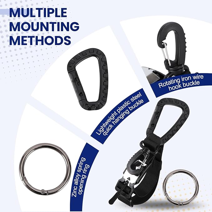 Magnetic Luggage Strap for Backpack & Suitcase - Heavy Duty Suitcase Belt with Jacket Gripper - Multi Purpose Travel Accessories with Replaceable Hooks - Adjustable Extra Bag Holder