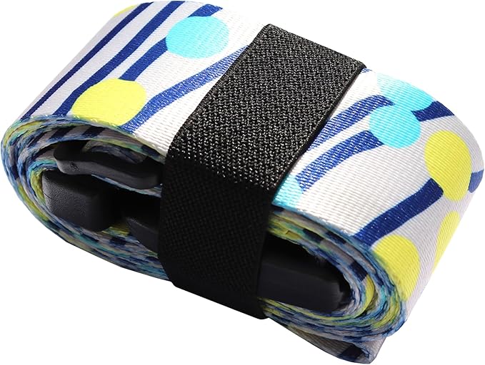 Luggage Straps for Suitcases TSA Approved Easy Pack Organized Suitcase Strap, Luggage Strap, Luggage Belt Strap, Bag Straps for Luggage. Buckle Straps Travel Accessories (Stripe)