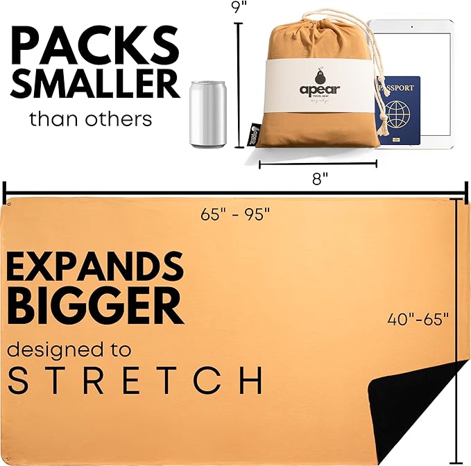 16-in-1 Compact Travel Blanket with Bag – Reversible, Ultra Soft Bamboo Airplane Blanket with Hidden Pocket – Packable for Flights & Travel Essentials (Semi-Weighted, Double Layer)
