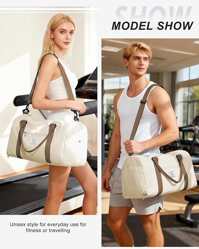 Gym Bag Womens,Travel Duffel Carry on Bag Sport Tote Bag Weekend Overnight Bag