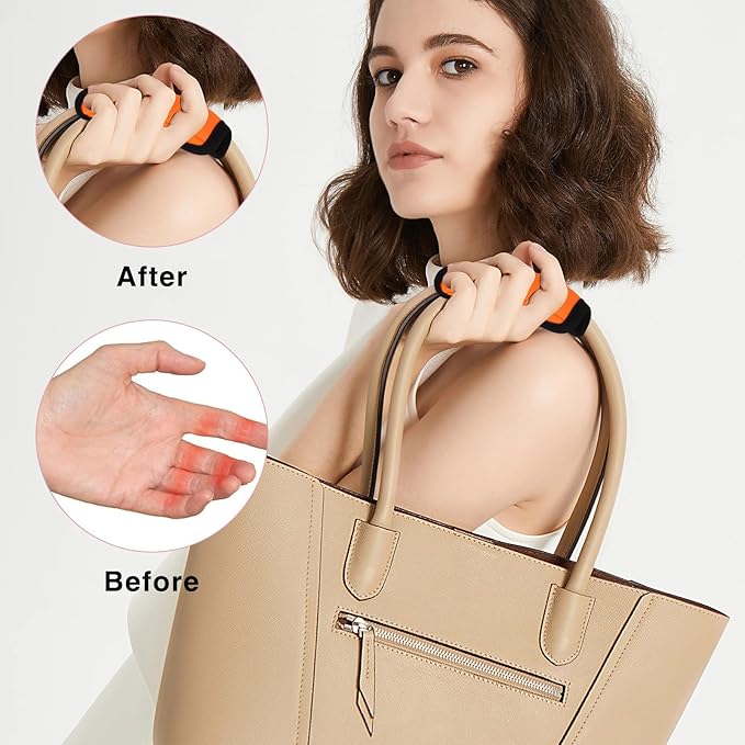 10 Pack Luggage Handle Wraps for Suitcase, Bright Color Comfort Soft Luggage Handle Covers Suitcase Luggage Tag Travel Accessories