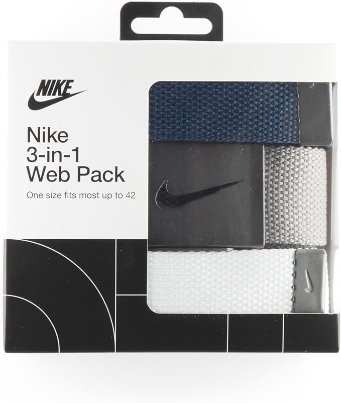 Nike Men's 3 Pack Web Belt