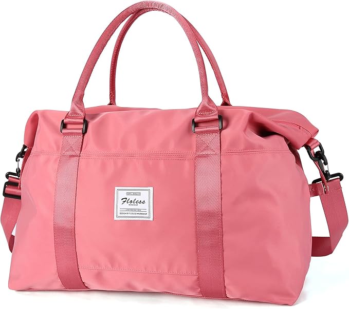 HYC00 Travel Duffel Bag,Carry-on Overnight Weekender Bags for Women,Sports Tote Gym Bag with Wet Pocket